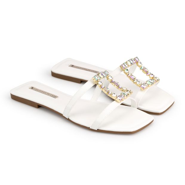 sandalias rasteiras de luxo