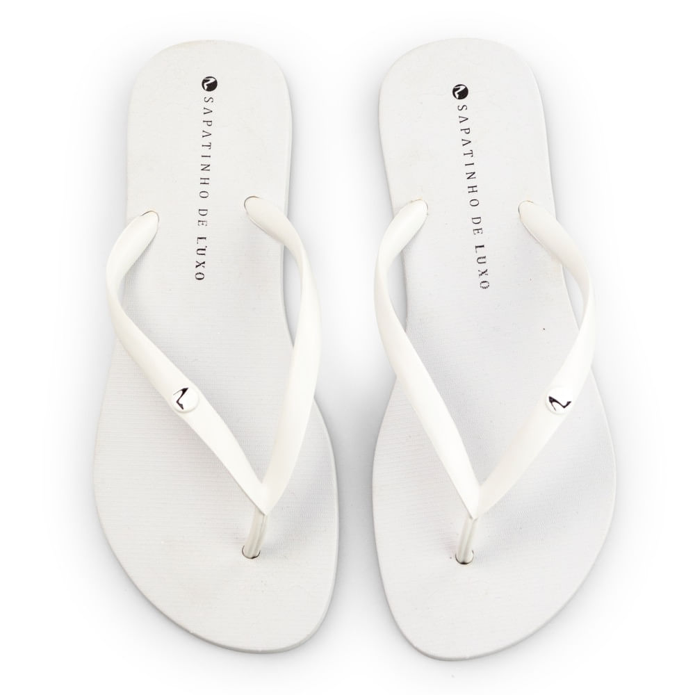 Rasteira Translúcida Branca Branco