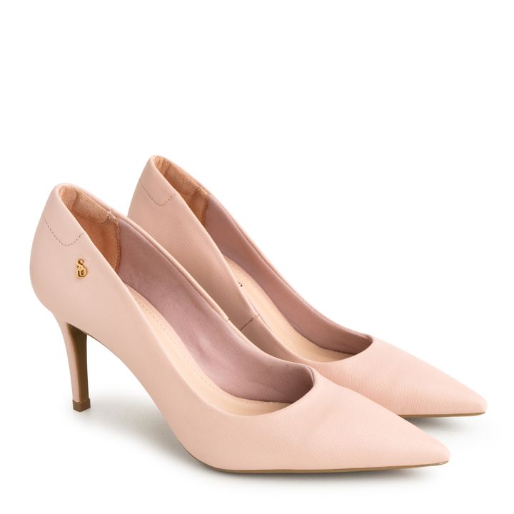 Scarpin-Nude-Baby-Salto-Medio-com-Logo-SDL