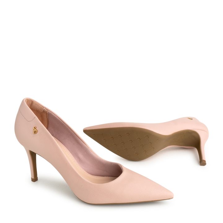 Scarpin-Nude-Baby-Salto-Medio-com-Logo-SDL