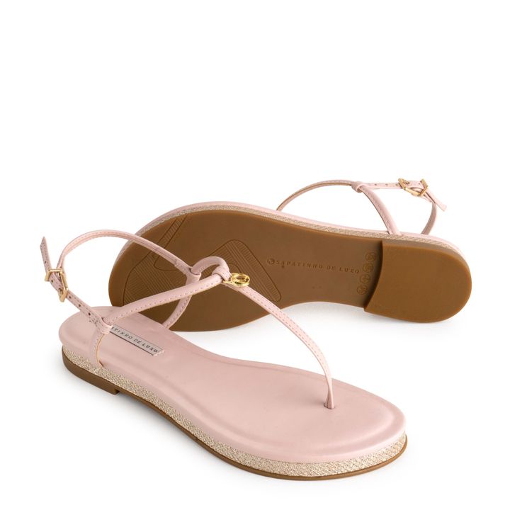 950.29_3-Rasteira-Sandalia-Nude-Baby-com-enfeite-Ouro-e-Malha-Cobre