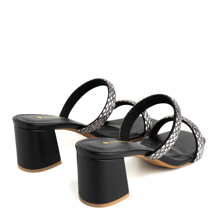 PHOENIX_3-Tamanco-Preto-Salto-Alto-com-Malha-Cristal-Pewter