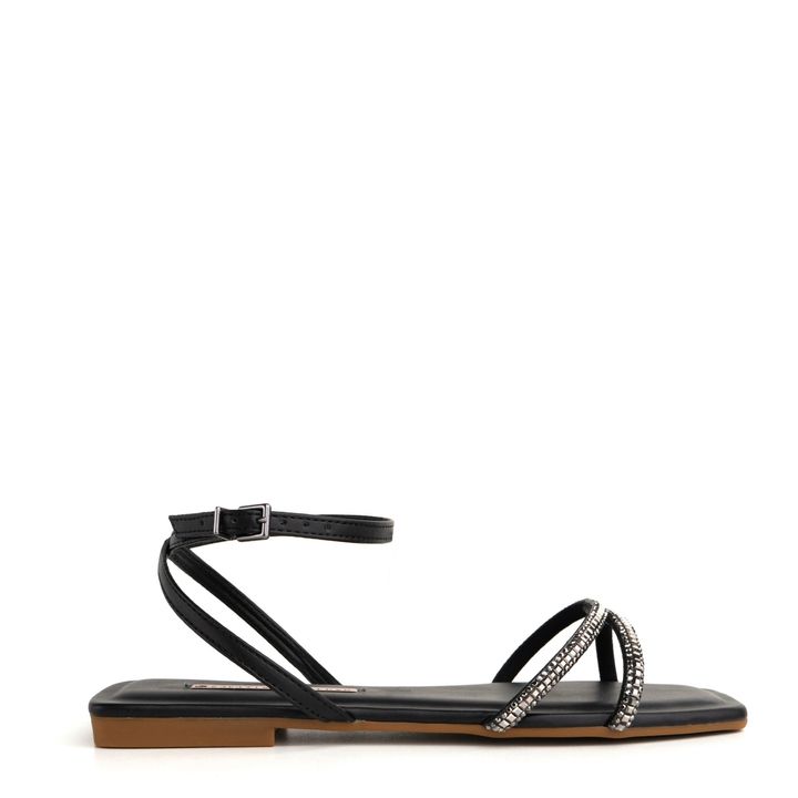 1380.264_1-Rasteira-Sandalia-Preto-com-Malha-Pedra
