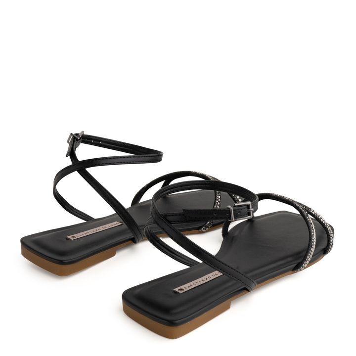 1380.264_1-Rasteira-Sandalia-Preto-com-Malha-Pedra