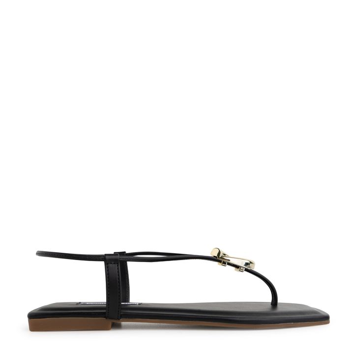 1380.260_1-Rasteira-Sandalia-Preto-com-Enfeite-Ouro
