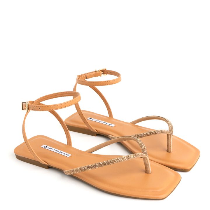 1380.299_1-Rasteira-Sandalia-Nude-Mel-Tira-Dedo-e-Fivela