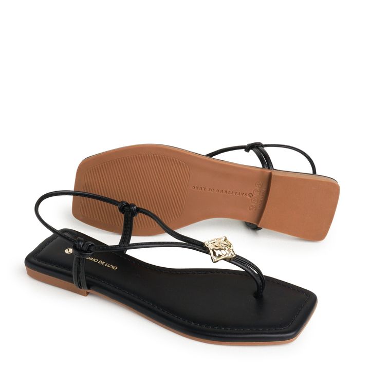 1380.320_1-Rasteira-Sandalia-Preto-com-Enfeite-Metal-Martelado-1