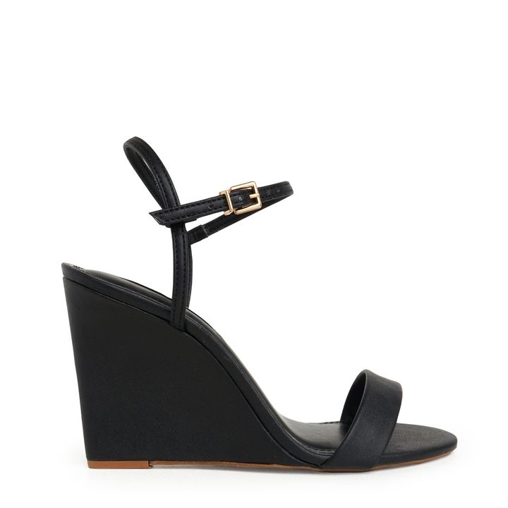LIZIE_1-Sandalia-Anabela-Preto-Tira-unica-com-Bico-Redondo-e-Fivela-2