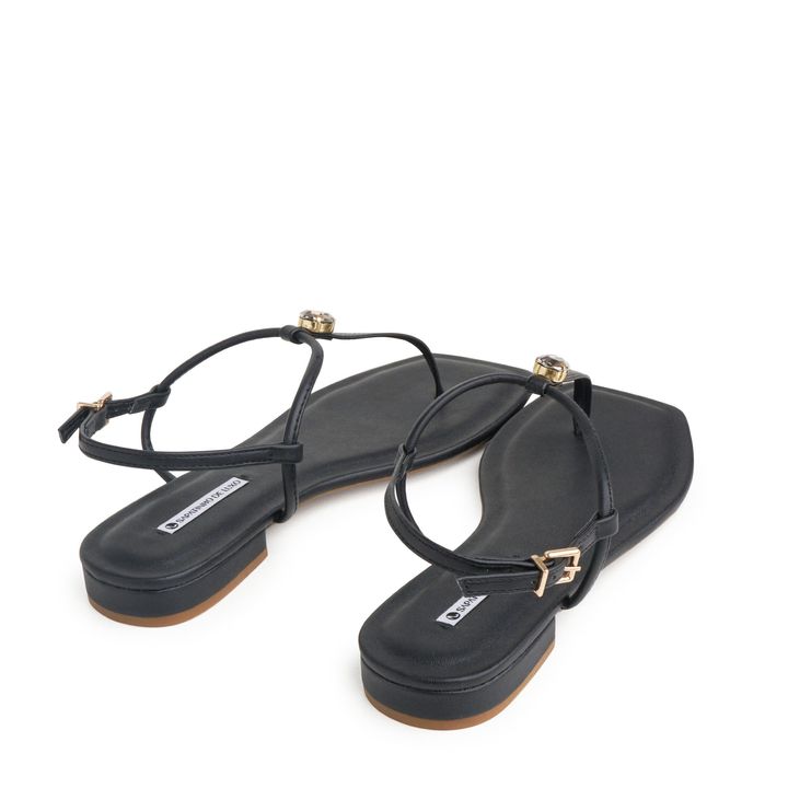 ROYAL_1-Rasteira-Sandalia-Preto-com-Enfeite-Pedra-Brilho-e-Fivela-3