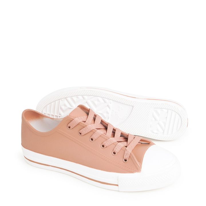 GANTS_2-Tenis-Flat-Nude-Mocha-Emborrachado-e-Cano-Baixo-1