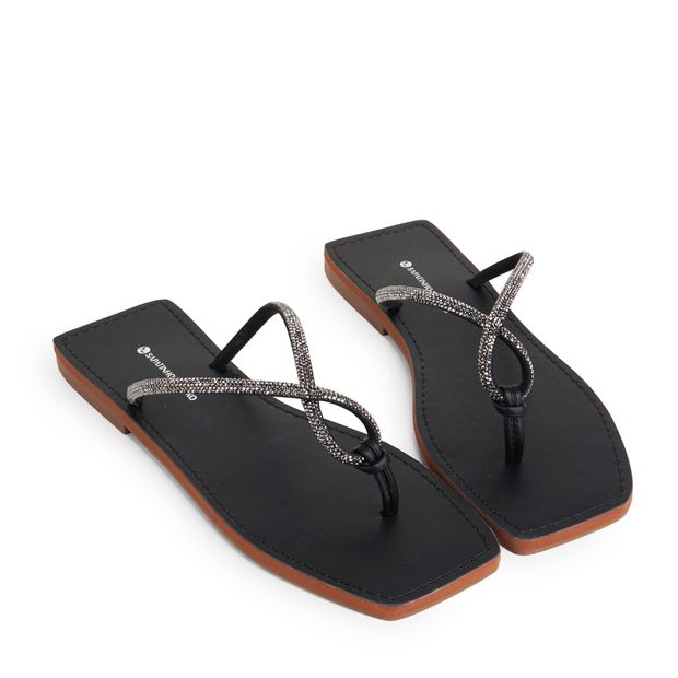 SUTTON_1-Rasteira-Flat-Preto-com-Tiras-com-Pedras-Strass-0