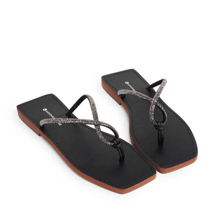 SUTTON_1-Rasteira-Flat-Preto-com-Tiras-com-Pedras-Strass-0