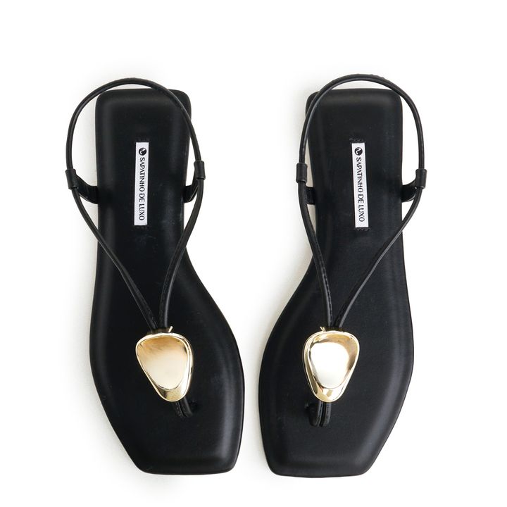 1380-318_1-Rasteira-Sandalia-Preto-com-Enfeite-Organico-Dourado-4